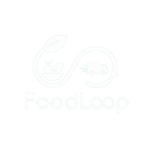 FoodLoop Logo White